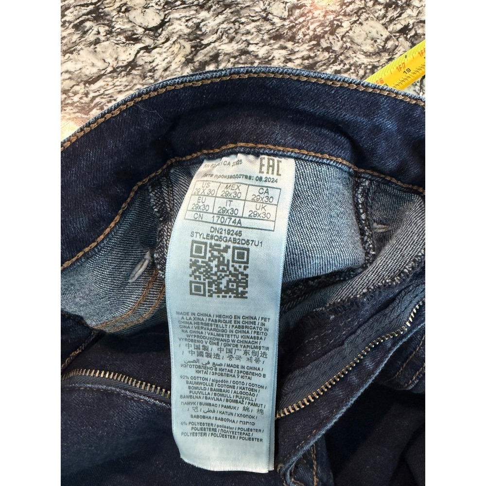 Guess Los Angeles Dark Wash Cargo Jeans Straight Leg Utility Pants 29x30 - Picture 4 of 6
